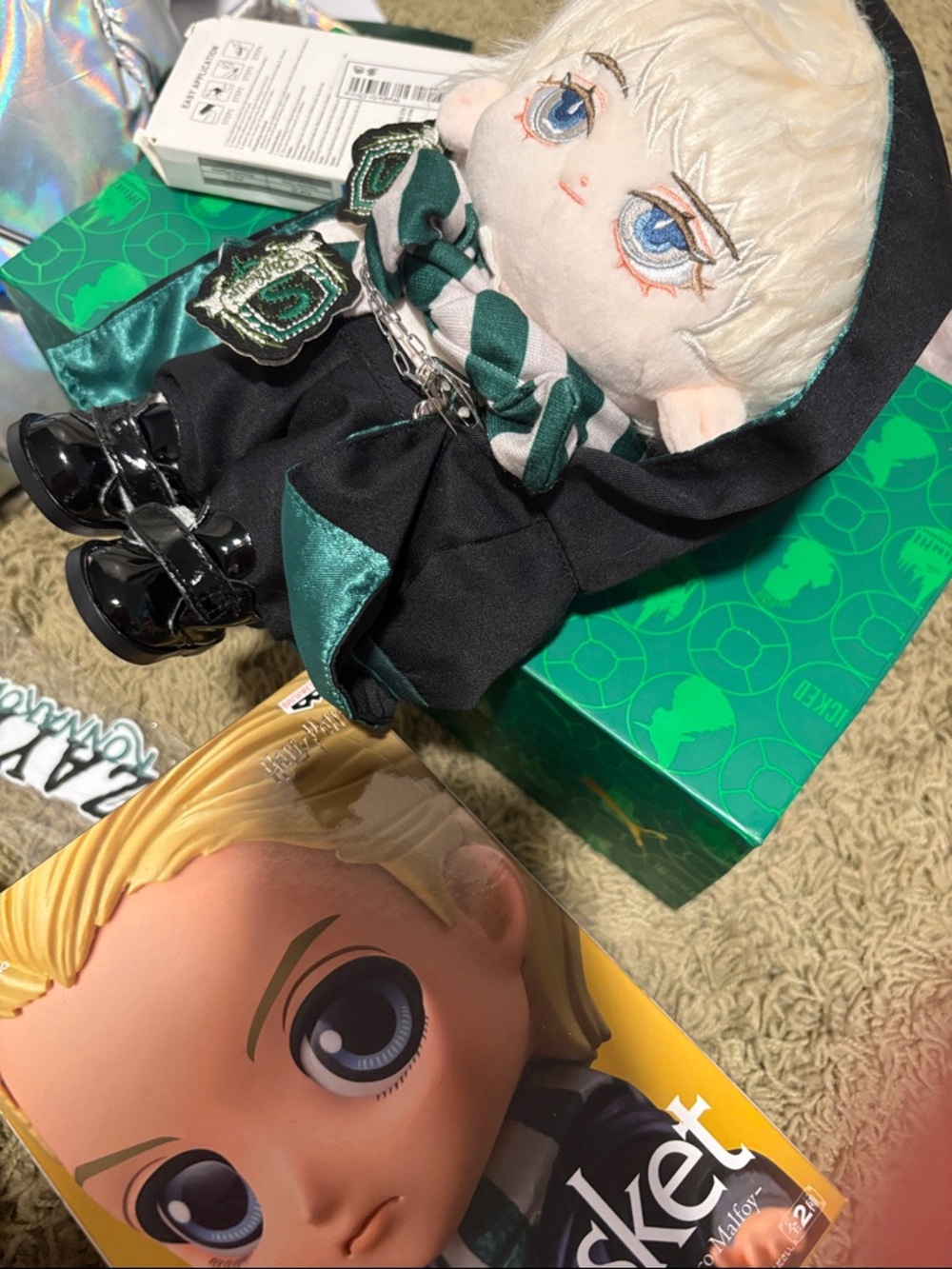 Draco Malfoy Slytherin  Harry Potter Uniform Doll - Green & Black